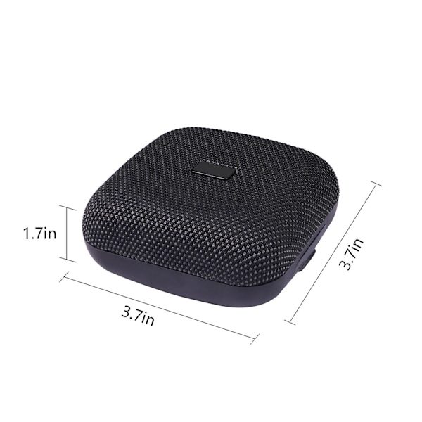 Ny utomhus Bluetooth-högtalare, bärbar, inte rädd för stänkvatten, subwoofer med hög volym, mini trådlöst nätverkskort, minihögtalare (svart)