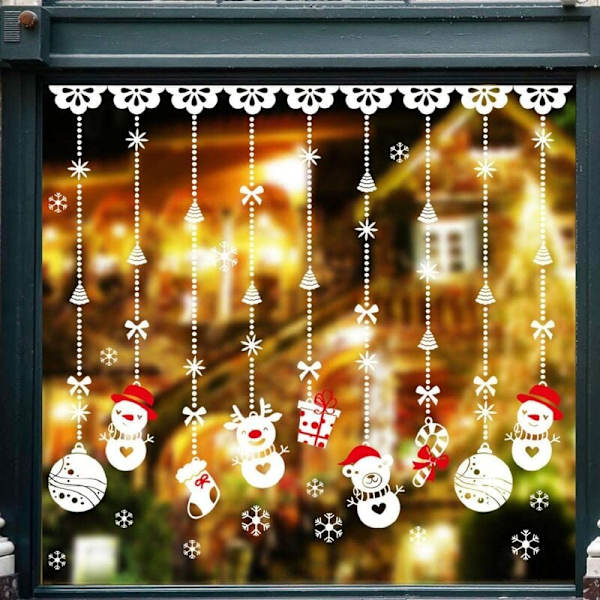 Jul avtagbar dekal DIY väggdekal fönsterdekoration display väggdekal
