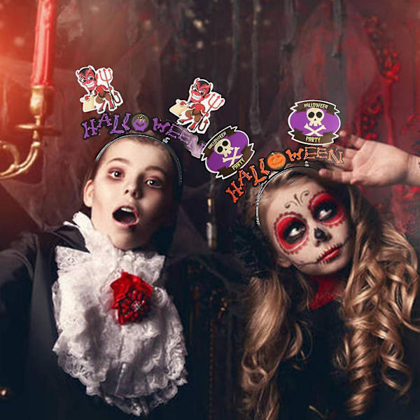 10 stk. Halloween pandebånd græskar spøgelse flagermus heks hoved bopper søde tegneserie