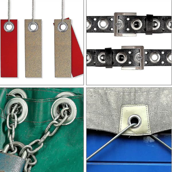 Grommets Kit Eyelets Verktyg Grommets Set, 100 Grommets (inner Diameter 12mm) Grommet Kit