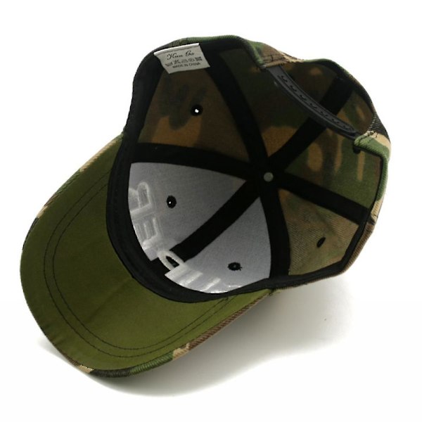 Kamouflage keps, retro sliten basebollkeps Håll dig sval och snygg med justerbar och prestandakylande för unisex (Army Green C