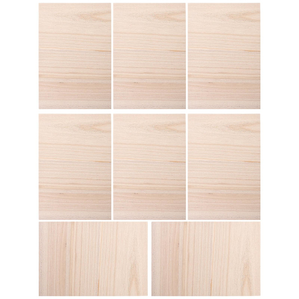 10 stk. professionelle flade støtte Taekwondo træningsbræt Taekwondo tilbehør (30.5X20.4X0.3CM, khaki farve)