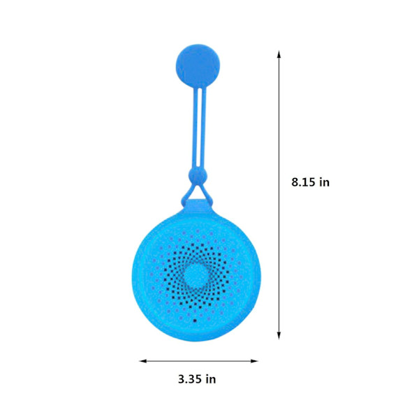 Bluetooth-duschhögtalare Handsfree-högtalartelefon med inbyggd mikrofon Dedikerad sugkopp för duschar Bluetooth 5.0 IP64（Blå）