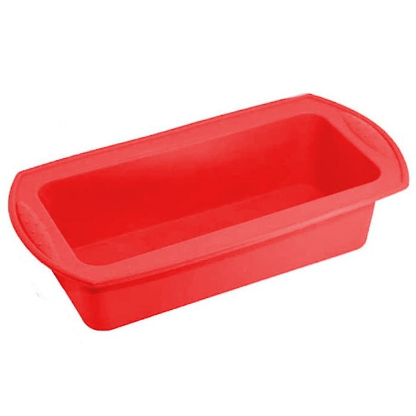 Silikone Brødform Kageform Non-stick Silikone Hjemmelavet Brød Ferie Bagning Pan til Hjemmelavet Kage, Brud, Kødbrød, Quiche（Rød）