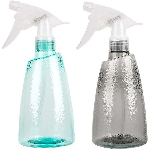 500 ml tom sprayflaska, set med 2 tomma plastsprayflaskor