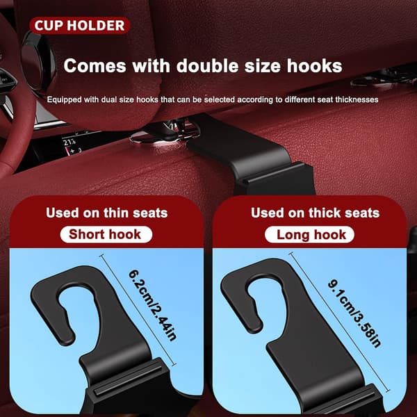 Bilstolryggsete Organizer Koppholder Drikke Lomme Matbrett Koppholder