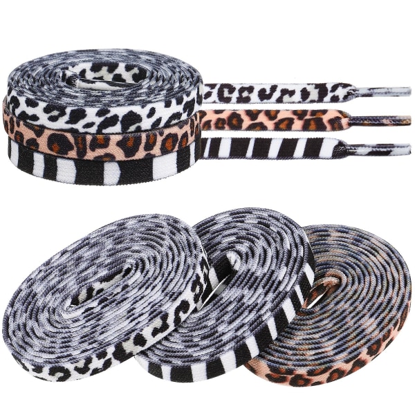 Doble flate lisser polyester lisser for fasjonable sportssko (120 cm, som vist på bildet)