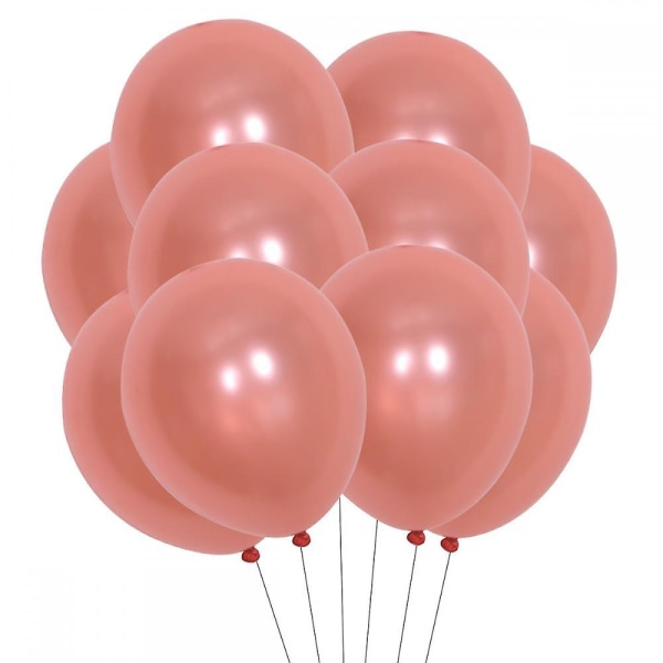 Enfärgade ballonger, latexmatta hudfärgade säkerhetsballonger för babyshower födelsedag bröllop brudparty dekoration festtillbehör (brun)