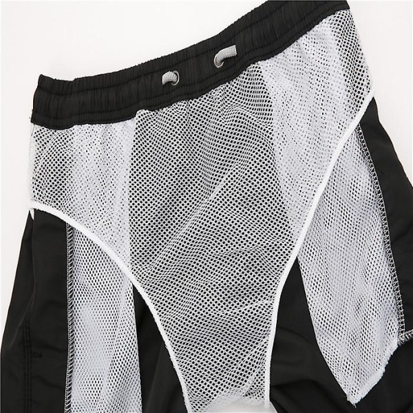 L Strandbukser Sport Casual Shorts Med Indvendig Mesh Trekvart Bukser Store bukser Modeshorts til mænd og kvinder