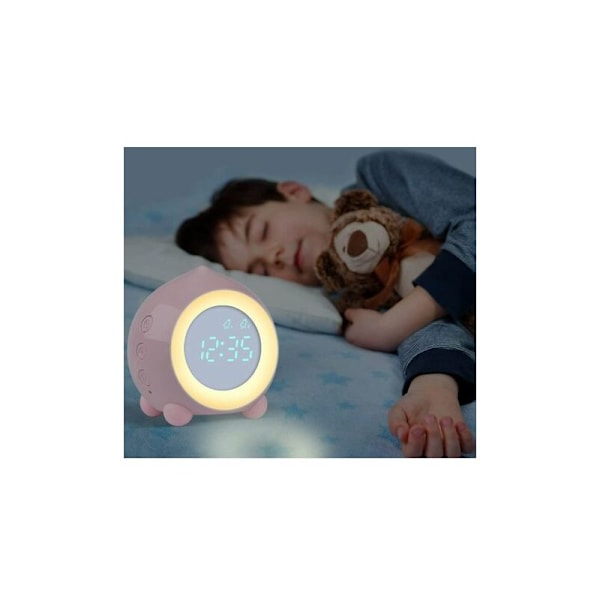 Barnväckarklocka med lysande LED-digitallampa