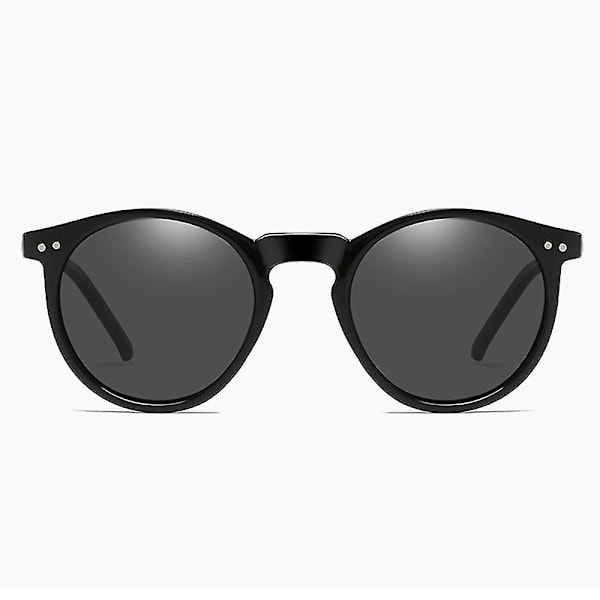 2023 Polariserte Solbriller Menn Kvinner Merke Designer Retro Runde Solbriller Vintage Mann Kvinne Briller Uv400 Oculos Cc（C7 Leopard-Blå）