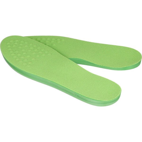Korrigerande innersula för bågben PU-kedjefot ortos inlägg benkorrigering fotvårdsplatta storlek L 41-43 grön (26,3X8,6 cm, grön)