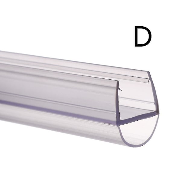 2m Duschväggs Tätningslist PVC Bad Duschväggsdörr Tätningslist För 6 Till (10mm,D)