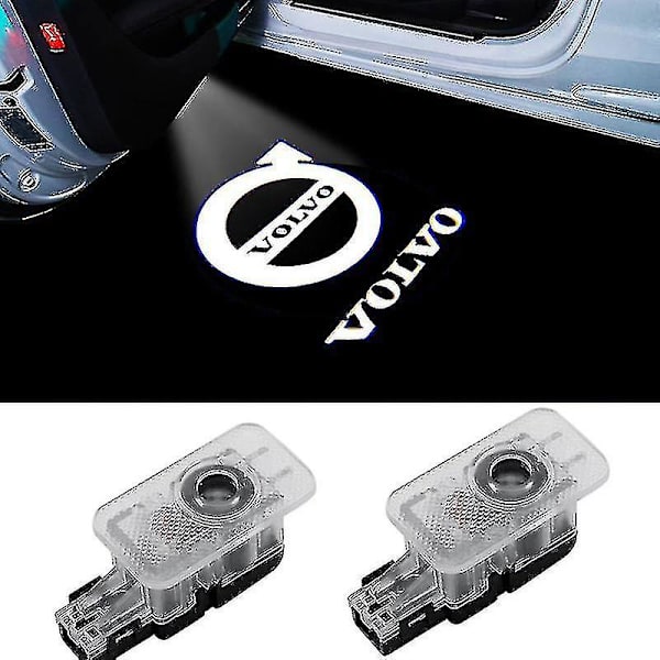 2 kpl Tervetulovalot Volvo S90 S80l S60l Xc60 Led Laser Projektorivalo Logo Ovivalo Lattiavala D-tyyli