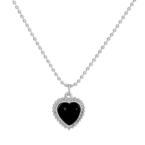 Gotisk hjerte-halskjede, hjerte-choker, gotisk smykke, Halloween-jule-valentinsdag-smykkegave til kvinner
