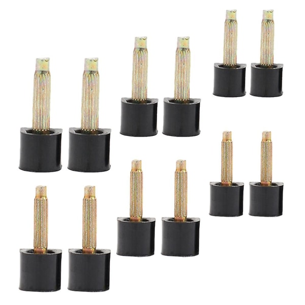 6 par højhælede udskiftning spidse skridsikre skobeskyttelsespigge (sort) (1X1X0.5CM, sort)