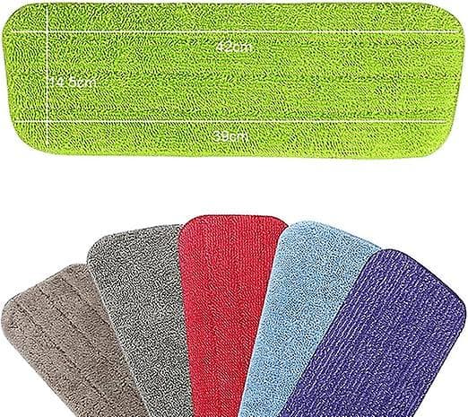 6 stk. 42 * 14 cm erstatningsmopp, erstatningsmopp rengjøringsdekselputer erstatning, mikrofiber spraymopp for spraymopper
