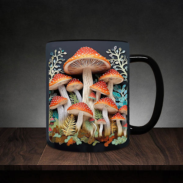 Magiske Svampe Krus med Magiske Svampe Te Kop Sjov Keramisk Kaffe Krus