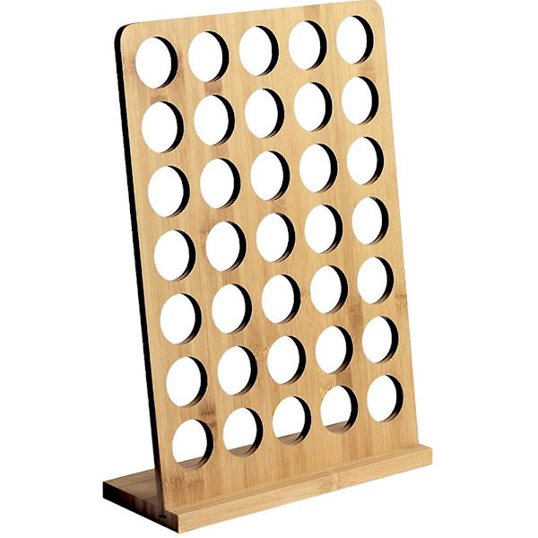 Förvaringslåda för kaffekapslar i bambu, förvaring för kaffekapslar, skrivbordsställ för kaffekapslar (41,50 x 28,00 x 11,00 cm, som visas på bilden)