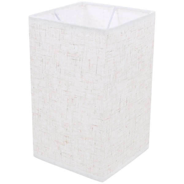 Linen fabric lampshade chandelier desktop lamp lampshade decorative accessories (20X12CM, white)