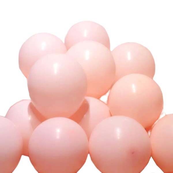 Macaronballonger, 5-tums latexballonger finns i olika färgkombinationer, perfekta för att skapa en festlig atmosfär (orange)