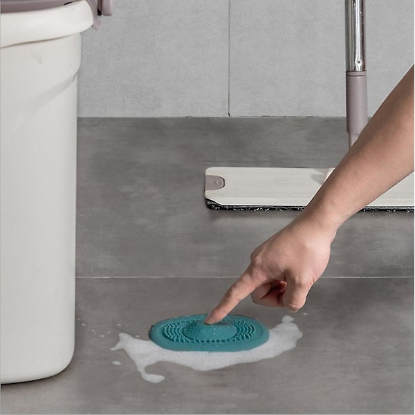 Set med 4 silikonavloppspluggar för badkar, handfat, badkar, lavendel, kök, badrum (4 färger)
