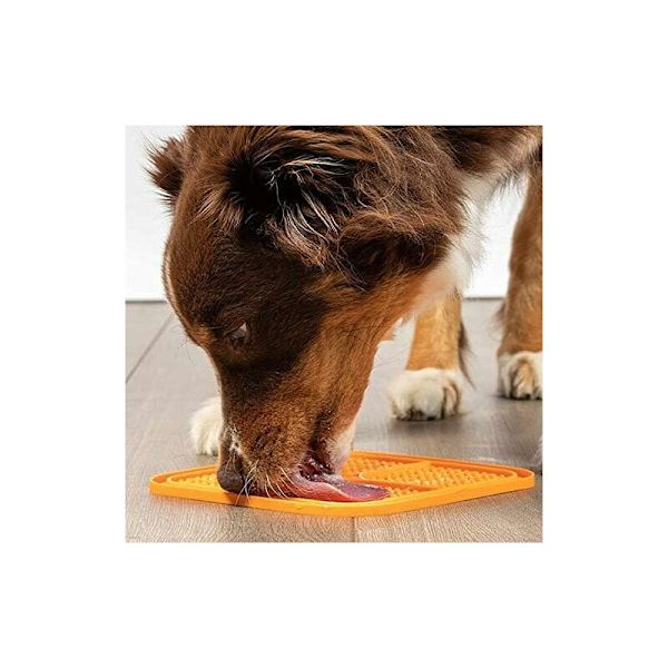 2 st hund slickmatta långsam matdispenser hund slickmatta anti kvävning silikon hundskål med sugkopp i botten 15 15 1CM
