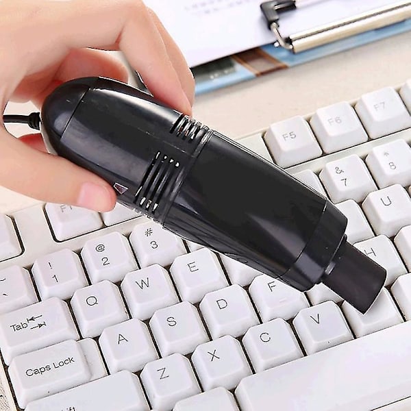 Tangentbordsrengörare Stark sugkraft Bärbar Mini Usb Dammsugare Handhållen Tangentbordsdammborste För Dator Jikaix（Gul）