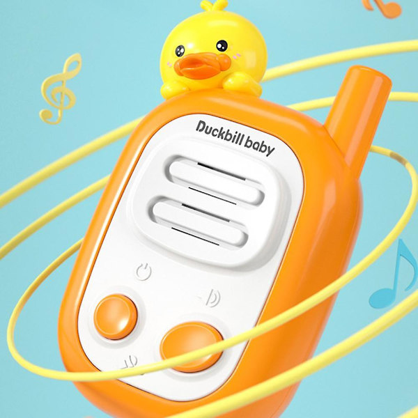 2-pack barnradio för barn, Fisher Price statiskfri 2-vägsradio för leksaksfans, familjeradio, utomhuscamping lek inomhusleksaker födelsedag X