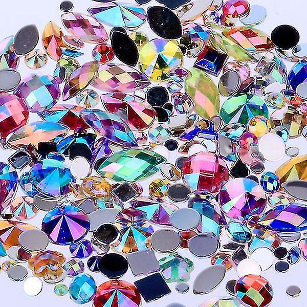 Mixed Diy Non hotfix Flatback Acrylic Nail Stones Rhinestones Gems For 3d Nails Art