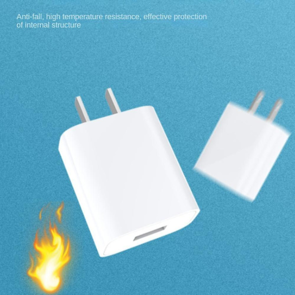 Kompatibel USB-laddningshubb för flera enheter med enkel förpackning (EU-standard), designad för snabb och effektiv laddning för hemmet (2 st) (vit)