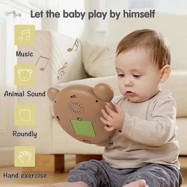 Baby leksak, musikalisk trumma interaktiv leksakspresent, elektroniska spel för barn, musikaliska leksaker för tidig inlärning, tidig pedagogisk leksak Musikinstrument