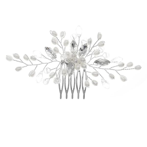 Blomster Bryllup Hår Tilbehør Perle Bryllup Hår Kam Til Kvinder Og Piger