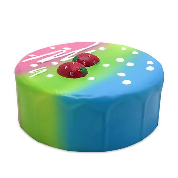 Jordgubbstårta Squishy Slow Rising Squeeze Leksaker För Barn Baby Vuxna Dekompressionsleksaker 11*4 Cm