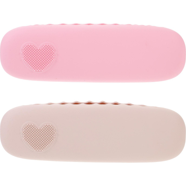 2-pack silikon sminkborste väska bärbar sminkborste förvaringslåda rese sminkborste låda (21.00X6.50X3.00CM, som visas på bilden)