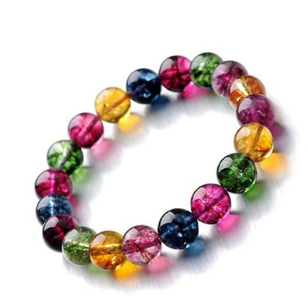 Multicolor Crystal Armband Charm Fortune Armband för kvinnor