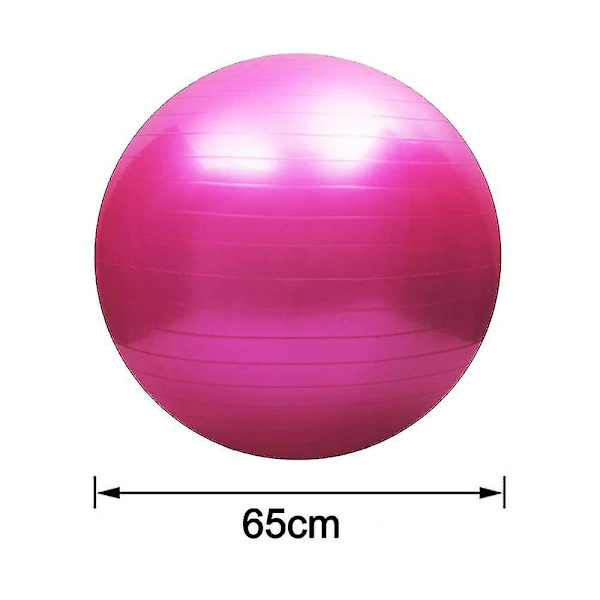 Träningsboll Extra Tjock Yogaboll Stol För Kontor & Hem & Gym（Rosa）