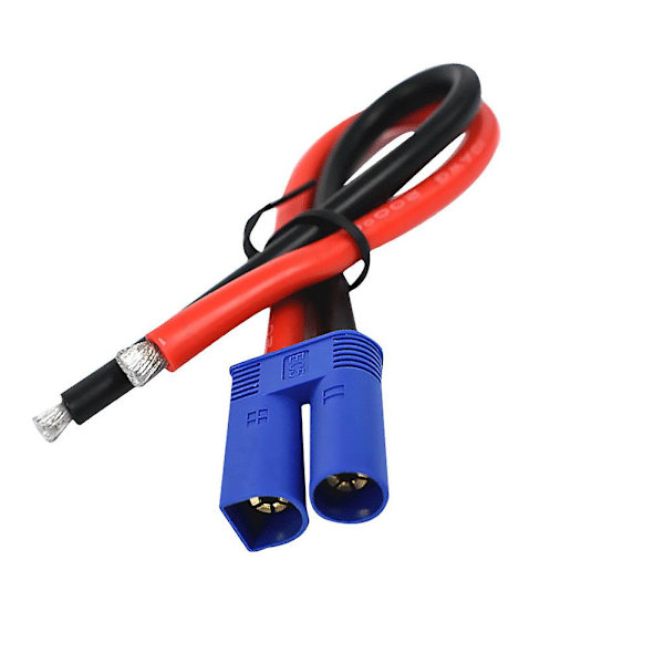 1 stk. 0,2 m Ec5 han-stikkabel vandtæt batteriadapterkabel bilnødstart strømforsyning stikledning (20x3cm, som vist på billedet)