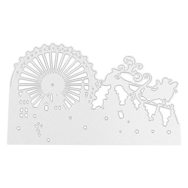 Stålskärare Julgran Stålskärare Metallskärare 3d Skärmall (12.5X8X0.1cm, Silver)
