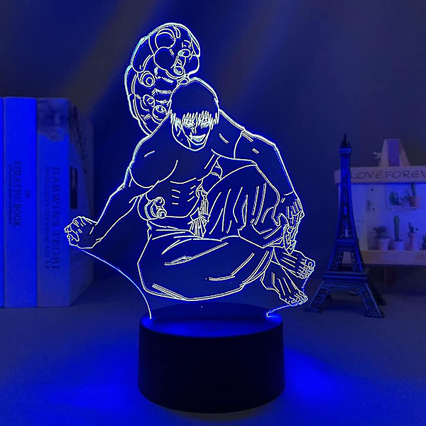 Manga Led Lys Jujutsu Kaisen Toji Fushiguro Til Soverom Decor Nattlys Jujutsu Kaisen Gave Akryl Anime 3d Lampe Rom Decor