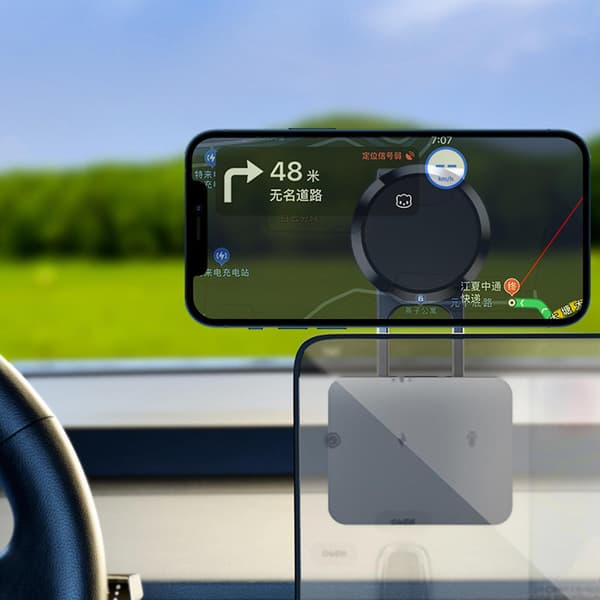 360 Rotation Magnetisk Telefonholder Foldbar Bilmontering Stativ Instrumentbræt NY