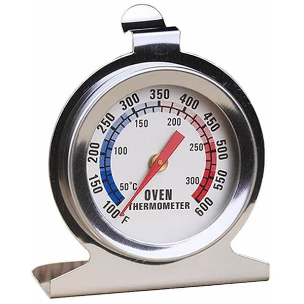Ugnstermometer, 300℃/600℉ termometer för matlagning i köket, termometer i rostfritt stål för vedugn, brödugn, konditori