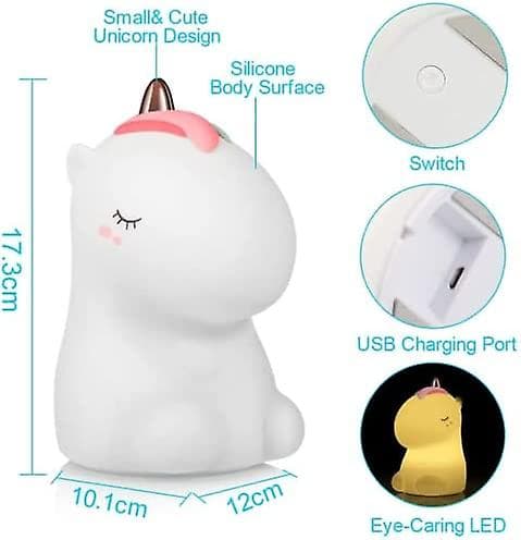 Pii-yövalot, 7-väriset yövalot kosketusvalot Usb