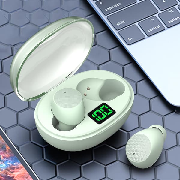 Bluetooth-hörlurar Trådlösa Bluetooth-headset Brusreducerande headset med mikrofon Hörlurar（Grön）