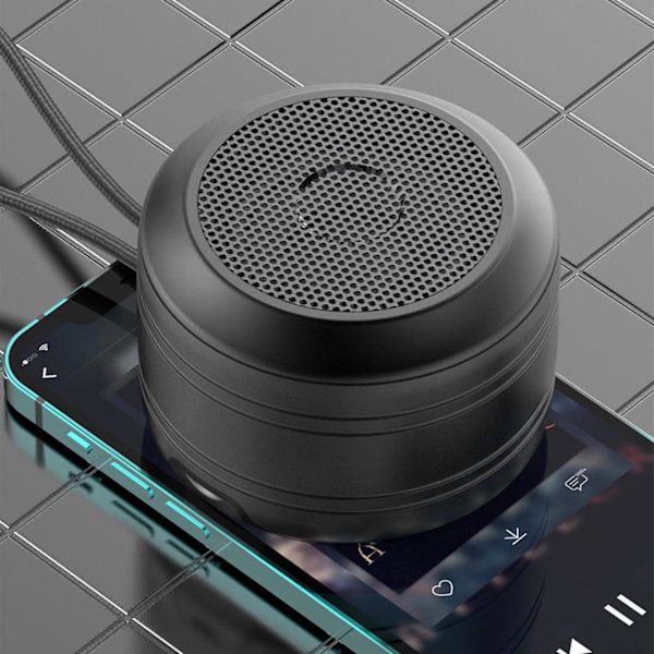 Bärbar högtalare Bluetooth-högtalare Trådlös högtalare Bluetooth 5.0 Minihögtalare（Svart）