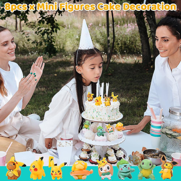 8kpl Tee itse kotitoimiston leivontatarvikkeita Minifiguurit Kakkukoristelu Sarjakuvasuunnittelu
