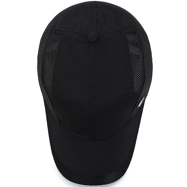 Musta säädettävä pesäpallolippis Cap Motorcycle Trucker Cap Strapback cap miehille Naiset, casual cap