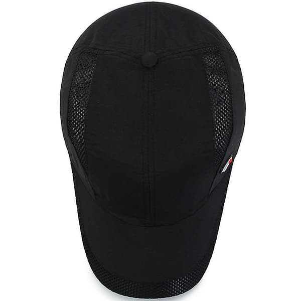 Sort-justerbar Baseball Cap Golf Hat Motorcykel Trucker Cap Strapback Cap Til Mænd Kvinder, Casual Baseball Cap