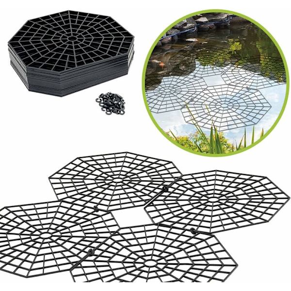 Dammskydd I Utomhusdammskydd för fåglar I Fiskskydd I Tillverkad av nät 26,5 x 31,5 x 0,3 cm - Set med 20 nät
