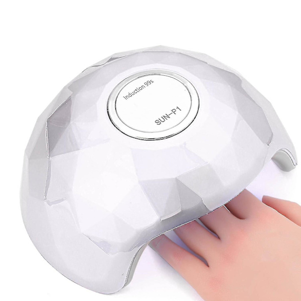 Sun-p1 54w UV Gel Nagelljus Nageltorkare LED UV-ljus för Gellack-99s Timrar Nagelkonsttillbehör Cu（Vit）